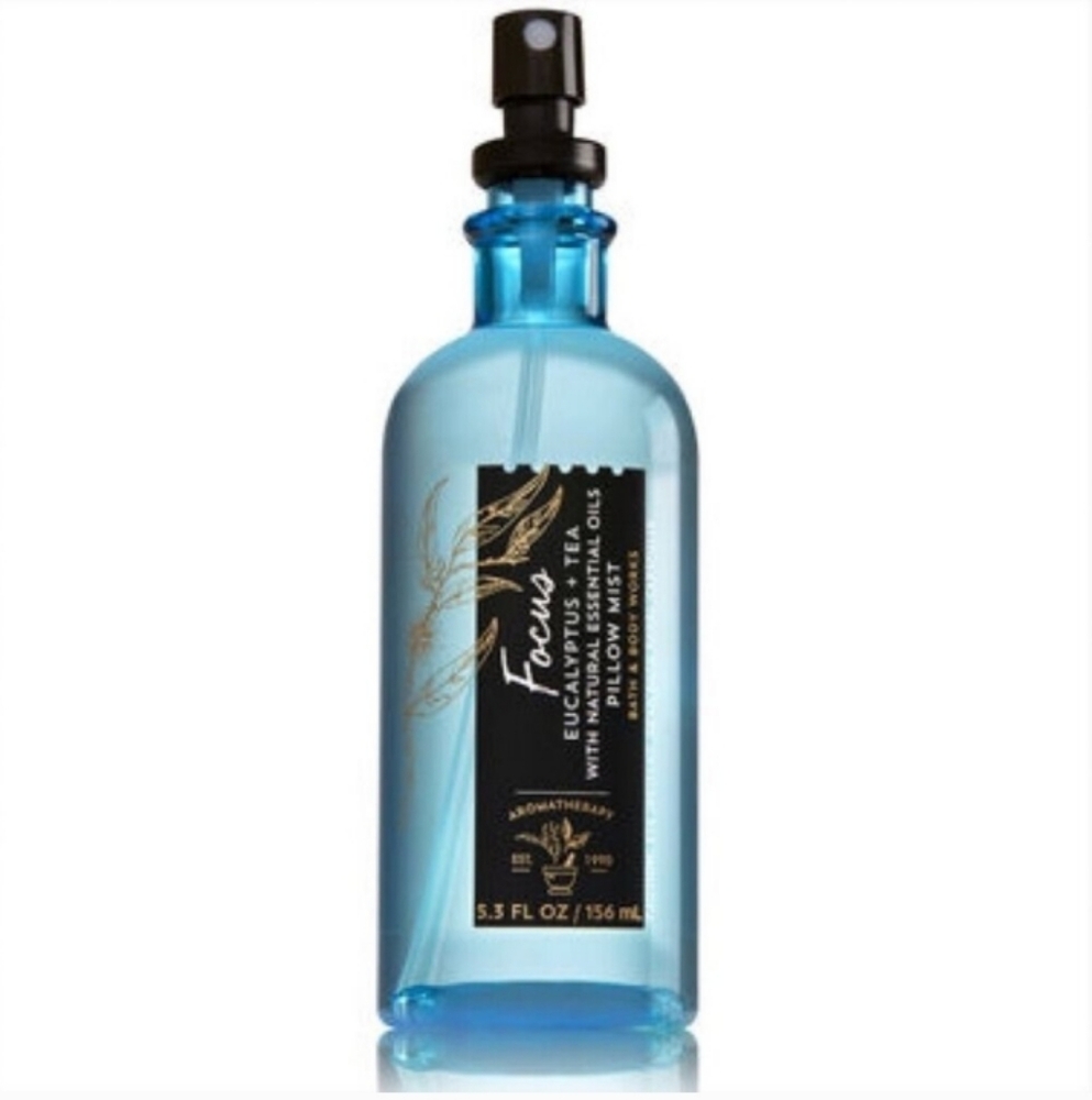 Bath & Body Works pillow mist eucalyptus + tea FOCUS